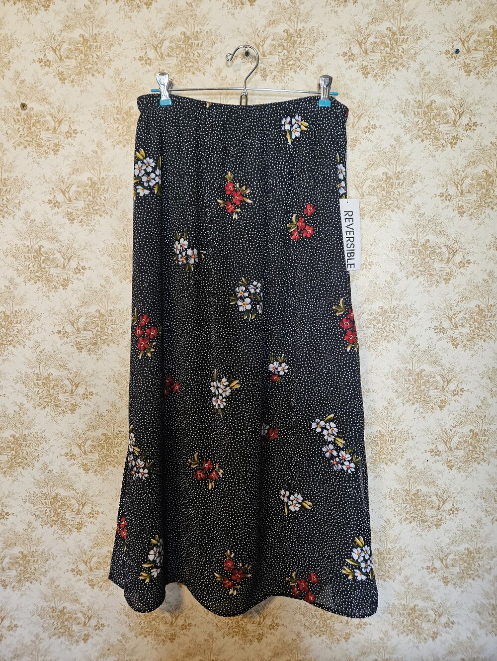 Vintage T & Company Reversible Maxi Skirt